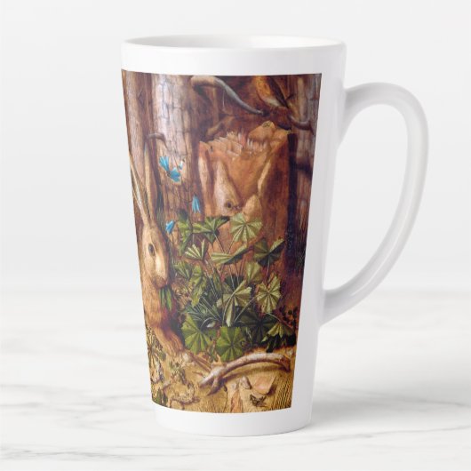Hare in Forest Hans Hoffmann Rabbit Malerei Milchtasse (Rechts)