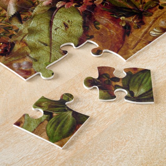 Hare in Forest Hans Hoffmann Rabbit Malerei Puzzle (Seite)