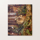 Hare in Forest Hans Hoffmann Rabbit Malerei Puzzle (Vertikal)