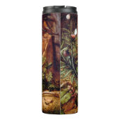 Hare in Forest Hans Hoffmann Rabbit Malerei Thermosbecher (Rückseite)