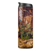 Hare in Forest Hans Hoffmann Rabbit Malerei Thermosbecher (Nach rechts gedreht)