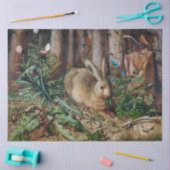 Hare in Forest Rabbit Decoupage Seidenpapier (Basteln)