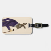 Hare in Lila Hülle 2 Gepäckanhänger (Vorderseite horizontal)