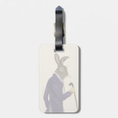 Hare in Lila Hülle 2 Gepäckanhänger (Rückseite vertikal)