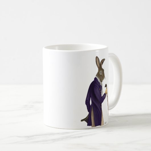 Hare in Lila Hülle 2 Kaffeetasse (VorderseiteRechts)