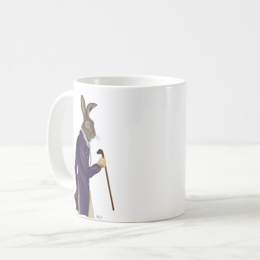 Hare in Lila Hülle 2 Kaffeetasse (Vorderseite Links)