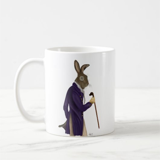 Hare in Lila Hülle 2 Kaffeetasse (Links)