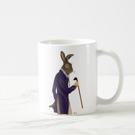 Hare in Lila Hülle 2 Kaffeetasse (Rechts)