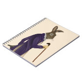 Hare in Lila Hülle 2 Notizblock (Linke Seite)