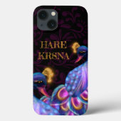 Hare Krishna art - Göttlicher schöner Pfau Case-Mate iPhone Hülle (Rückseite)