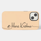 Hare Krishna Art Typografie iPhone / iPad Fall Hülle (Rückseite (Horizontal))