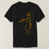 Hare Krishna Flute Art Krishna Lover T-Shirt (Design vorne)