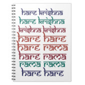 Hare Krishna Hare Krishna Mantra Chanting Hinduism Notizblock (Vorderseite)