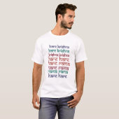 Hare Krishna Hare Krishna Mantra Chanting Hinduism T-Shirt (Vorne ganz)