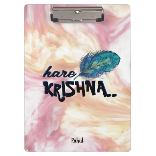 Hare Krishna Hindu Klemmbrett (Vorderseite)
