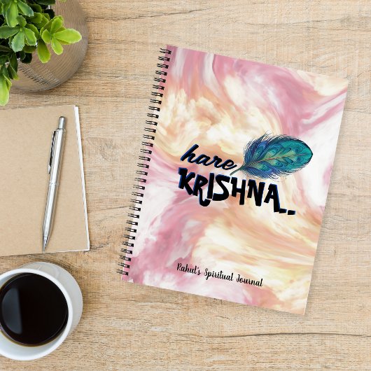 "Hare Krishna" Hindu Spiritual Journal Notizblock