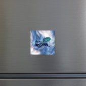 "Hare Krishna" Peacock Feather Hindu Magnet