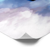 "Hare Krishna" Peacock Feather Hindu Poster (Ecke)