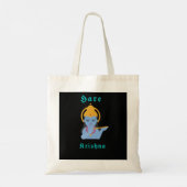 Hare Krishna Premium Tote Bag Tragetasche (Rückseite)