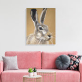 Hare Leinwand (Insitu (Wohnzimmer))