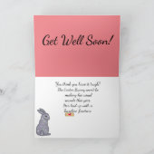 "Hare-Line"-Struktur Dankeskarte (Innenseite)