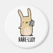 Hare-llo There Funny Hare Rabbit Pub Magnet (Vorne)