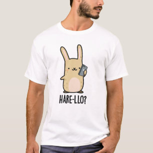 Hare-llo There Funny Hare Rabbit Pub T-Shirt