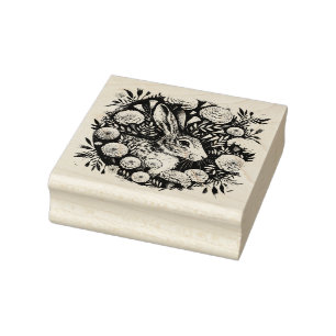 Hare Marigold Gummistempel