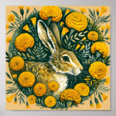 Hare Marigold Poster (Vorne)