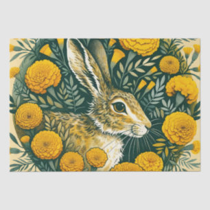 Hare Marigold Seidenpapier