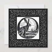 Hare & Moon Night Sky Card (Vorderseite)