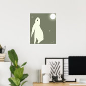 Hare Moon Poster (Heimbüro)