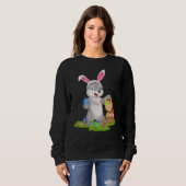 Hare Ostereier Jagd Hasen Ostern Sonntag Sweatshirt (Vorne ganz)