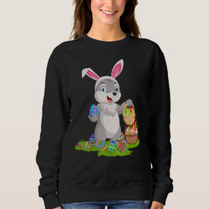 Hare Ostereier Jagd Hasen Ostern Sonntag Sweatshirt