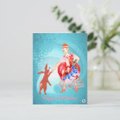 Hare Princess Wertvoll Freundschaft Postkarte (Stehend Vorderseite)