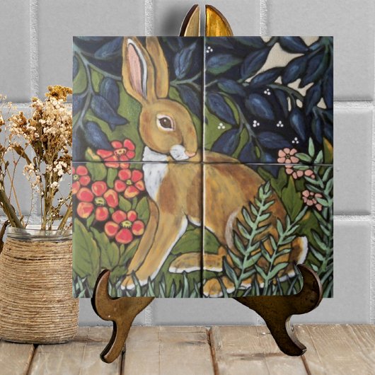 Hare Rabbit Garden Mural William Morris Inspiriert Fliese