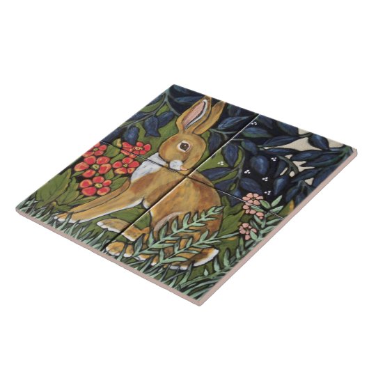 Hare Rabbit Garden Mural William Morris Inspiriert Fliese (Seite)