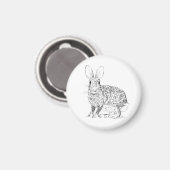 Hare / Rabbit Magnet (Vorderseite/Rückseite)