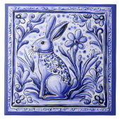 Hare Rabbit Mediterranes Sonnenvolk Fliese (Vorderseite)
