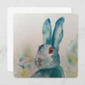 Hare Rabbit Watercolor Blue (Vorne/Hinten)
