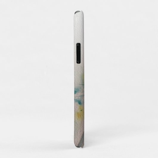 Hare Rabbit Watercolor Blue iPhone Case (Hinten/Rechts)