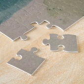 Hare Rabbit Watercolor Blue Jigsaw Puzzle (Seite)