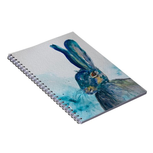 Hare Rabbit Watercolor Notizblock (Rechte Seite)