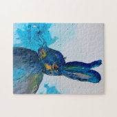 Hare Rabbit Watercolor Puzzle (Horizontal)
