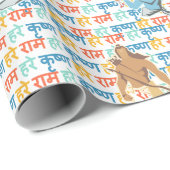 Hare Ram Hare Krishna Geschenkpapier (Rolleneckpunkt)