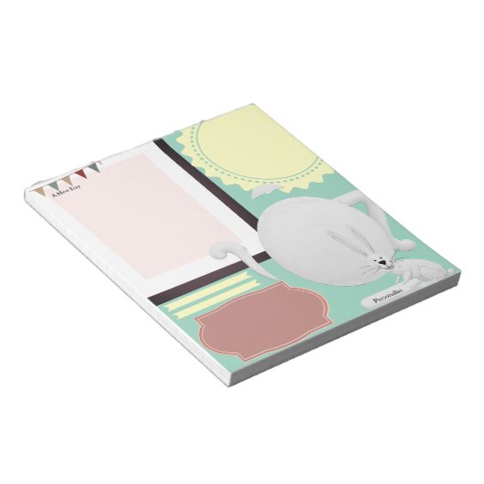 Hare Tee Pot Green Journal Notes Scrapbook Paper Notizblock (angewinkelt)