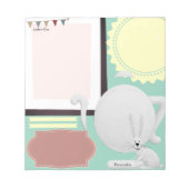 Hare Tee Pot Green Journal Notes Scrapbook Paper Notizblock (Vorderseite)