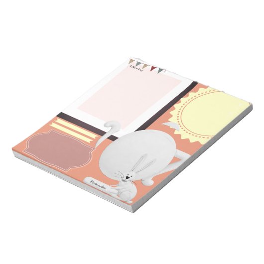 Hare Tee Pot Party Journal Notes Scrapbook Paper Notizblock (Rotiert)