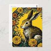 Hare und Marigolds Postkarte (Vorne/Hinten)