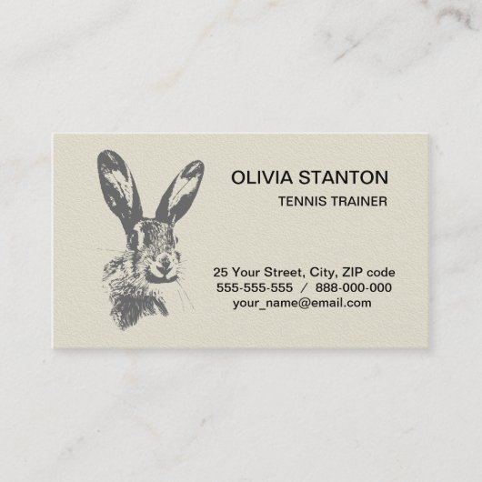 Hare Visitenkarte (Vorderseite)